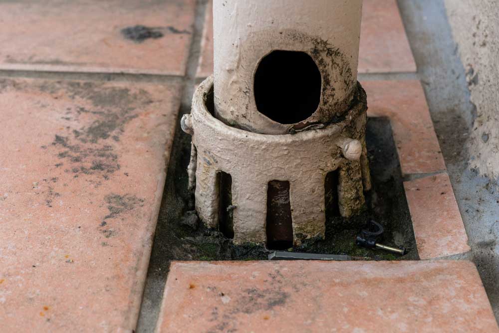 outdoor drain pipe