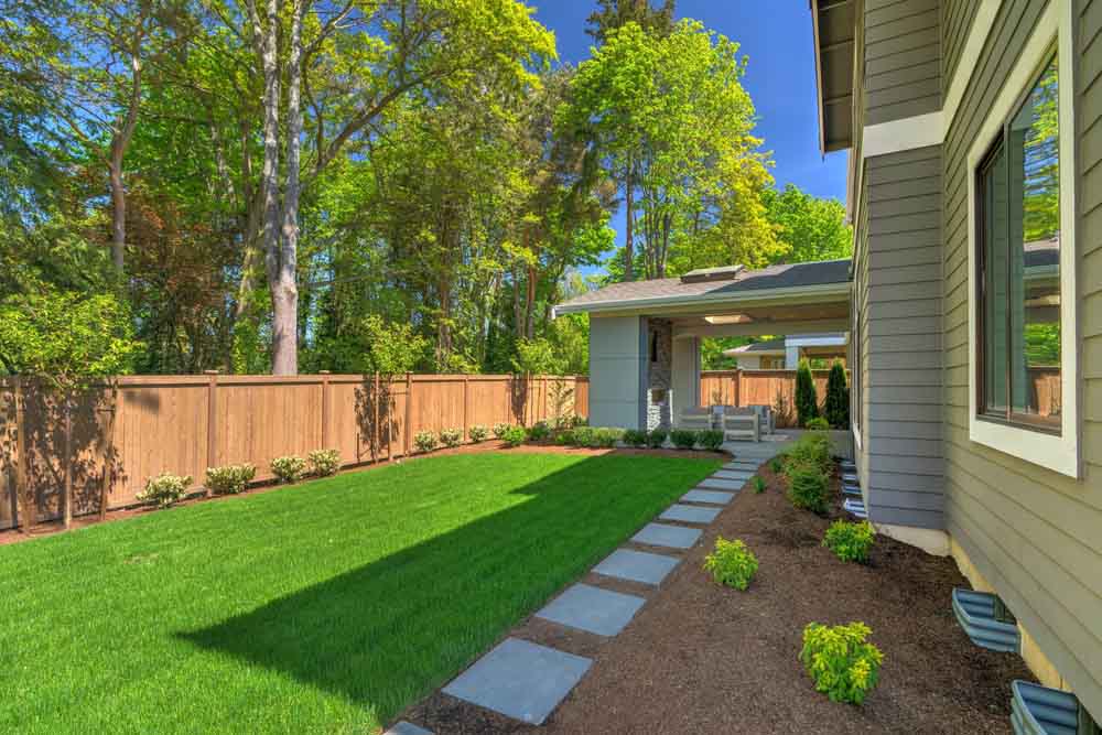 outdoor area of a house