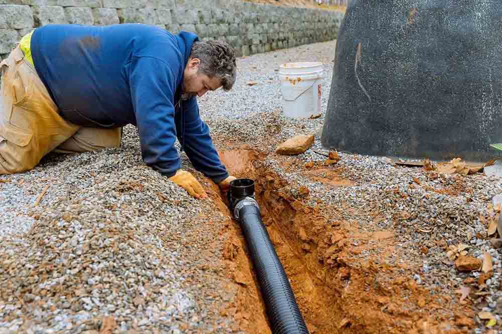 storm or outdoor drain pipes