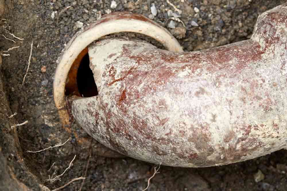 damaged sewer line