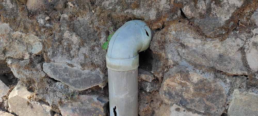 damaged sewer line